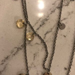Lia Sophia Jewelry - Lia Sophia silver, gold and crystal necklace Lia Sophia Jewelry - Lia Sophia silver, gold and crystal necklace